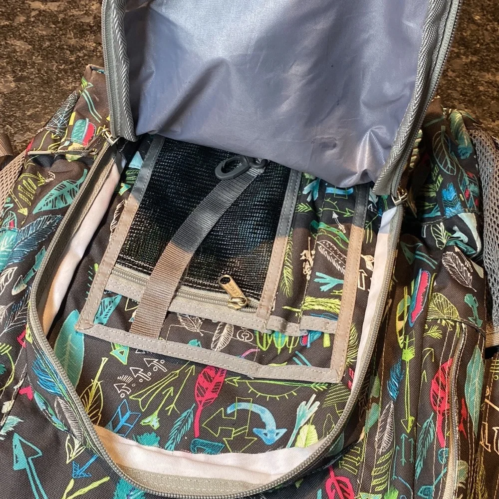 LL Bean School Camping Backpack 4 Compartment